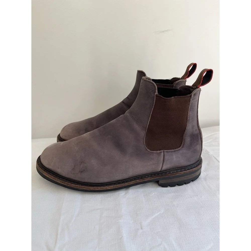 ALLEN EDMONDS Mens Surrey Chelsea 8.5 3E Weatherproof Ankle Boots Brown Comfort‎